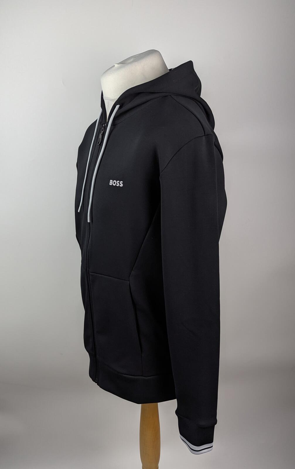 Boss "FZ Hoodie Zone" Mens Full Zip Hoodie - Black