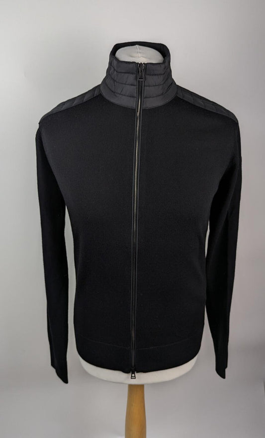 Belstaff Kelby Full Zip Cardigan - Black Merino Wool