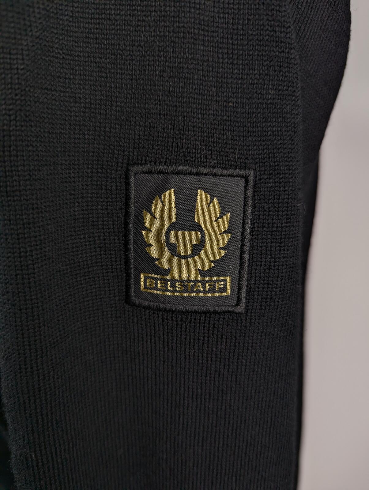 Belstaff Kelby Full Zip Cardigan - Black Merino Wool