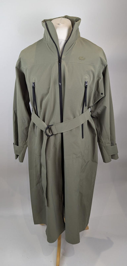 Lacoste Women's Long Oversized Water-Repellent Parka - Green
