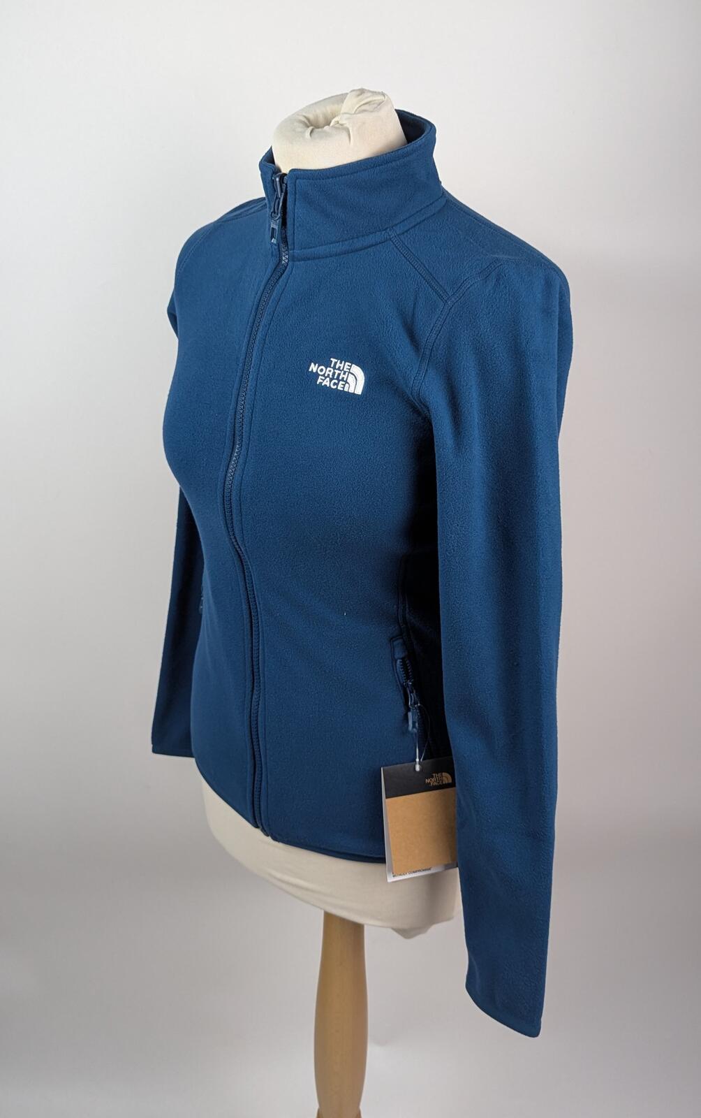 The North Face 100 Glacier Full-Zip Fleece Womens - Midnight Petrol Blue