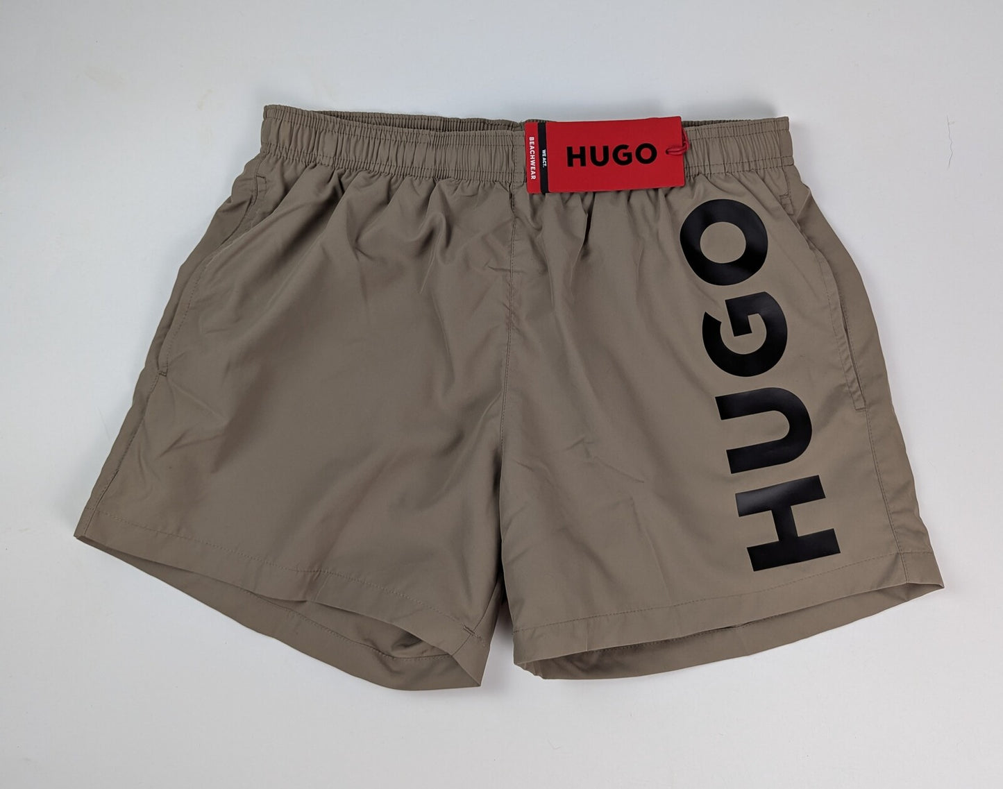 Hugo Mens Abas Swim Shorts -  Khaki Green