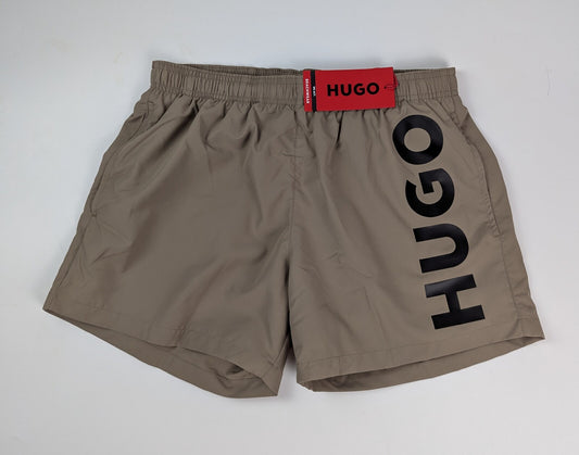 Hugo Mens Abas Swim Shorts -  Khaki Green