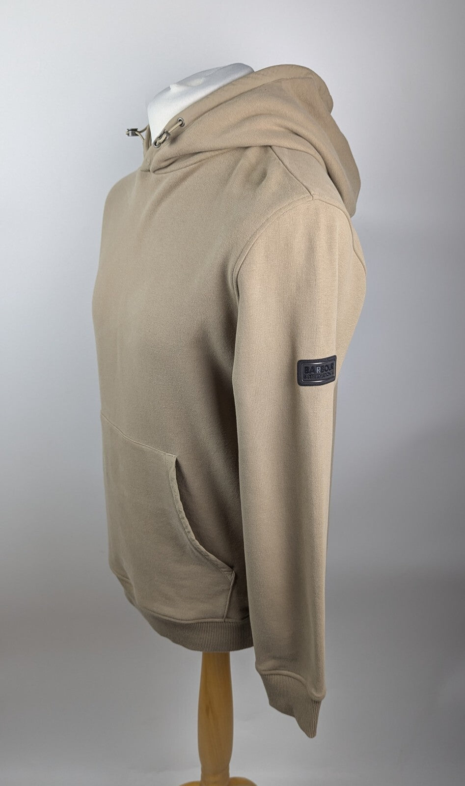 Barbour International Mens Ethan Hoodie - "Coriander" beige/tan