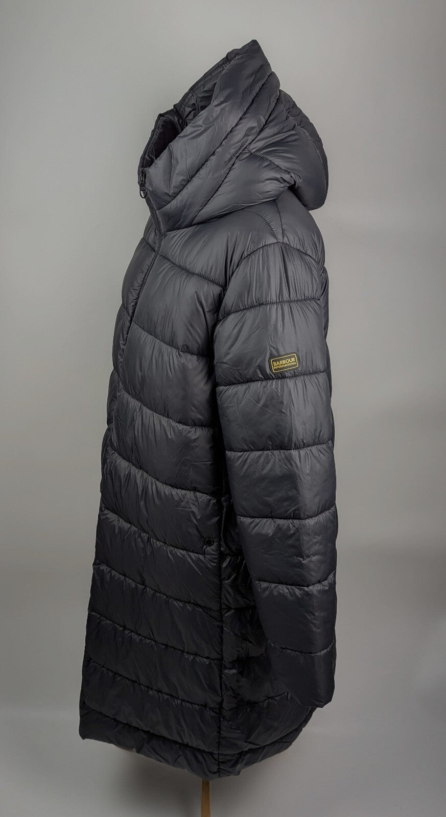 Barbour International Women's Olivios Long Puffer Jacket- Black