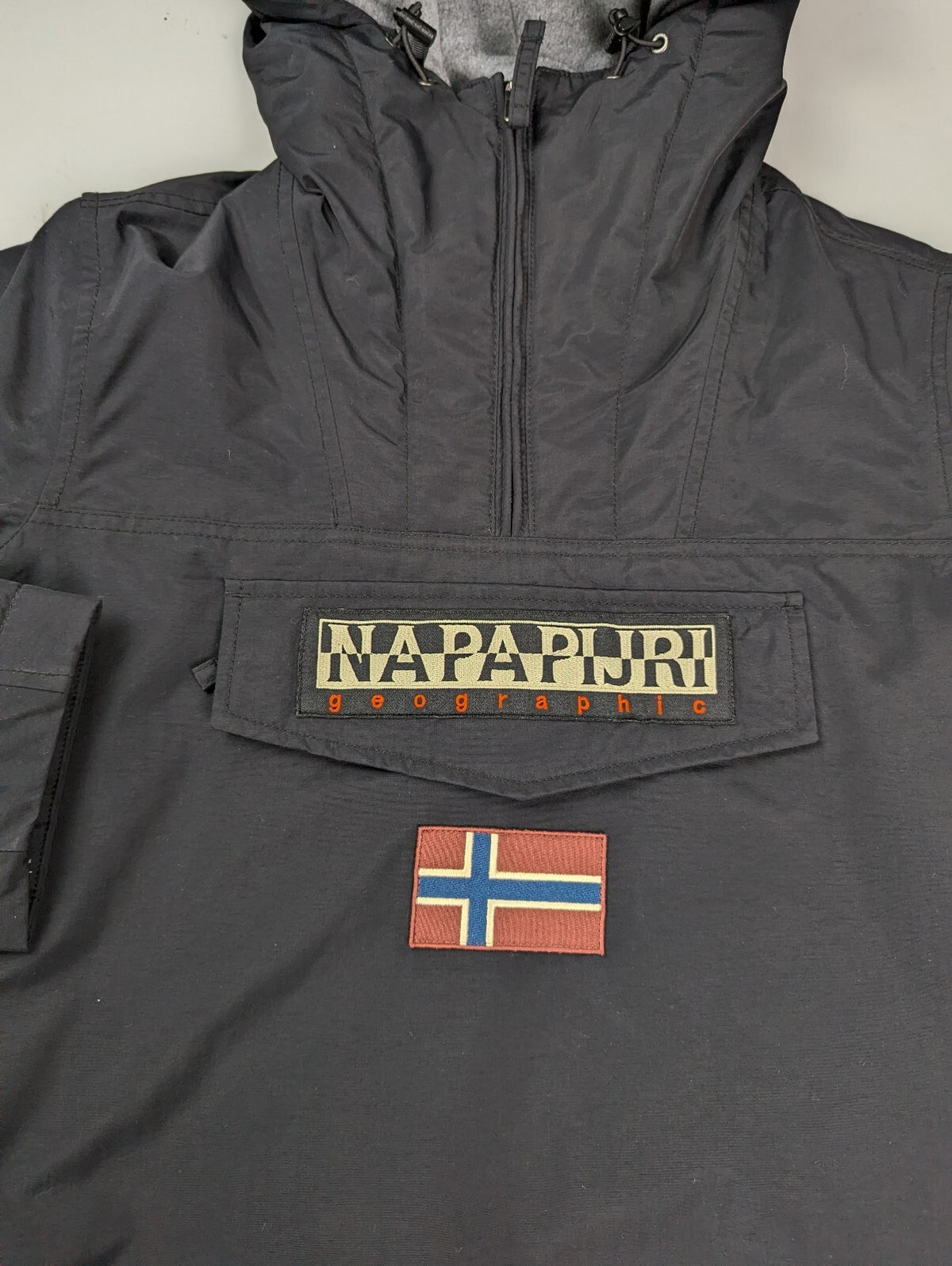Napapijri Mens Rainforest Water Resistant Fleece line Jacket - Black