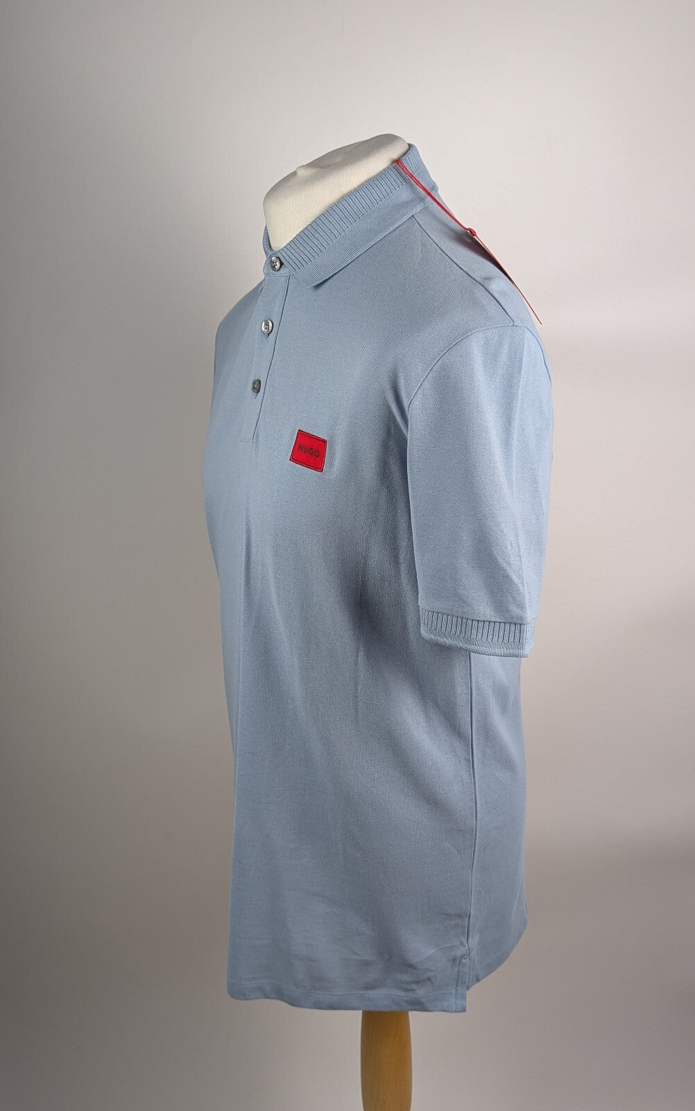 Hugo Mens Deruso Short Sleeve Polo Shirt - Open Blue