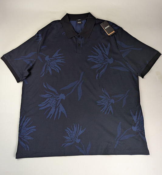 BOSS Men's Short Sleeve C-Parris 13 Polo Shirt - Navy Blue