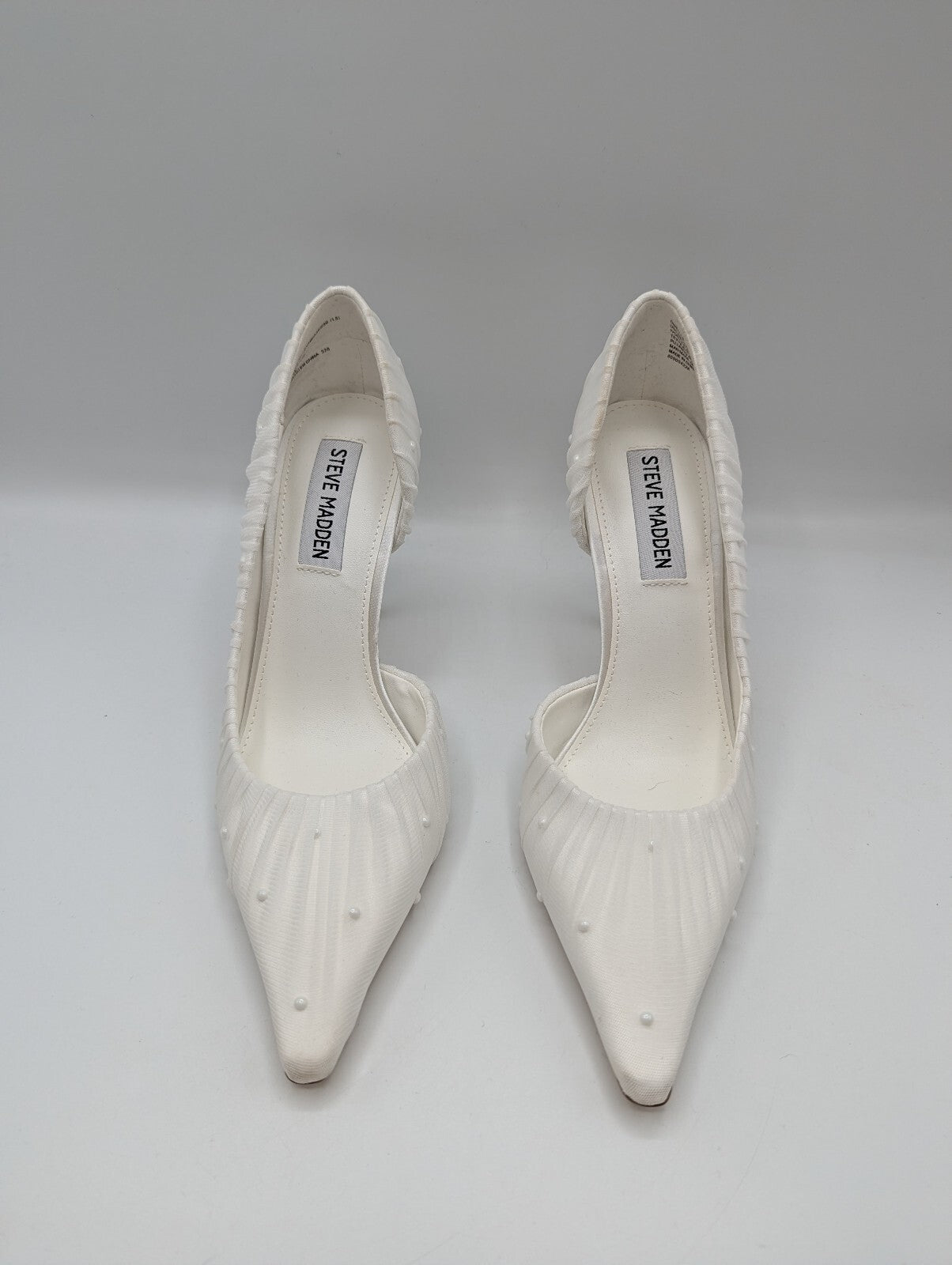 Steve Madden Women's Stiletto Court Shoes pearls - white