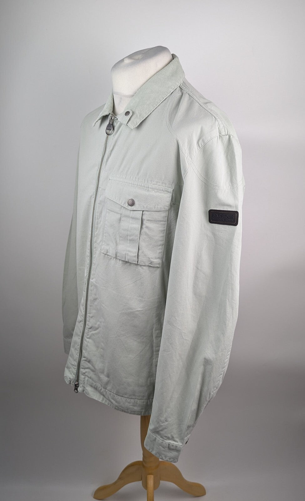 Barbour International Men's Tarnett Jacket - Mineral Grey / Mint