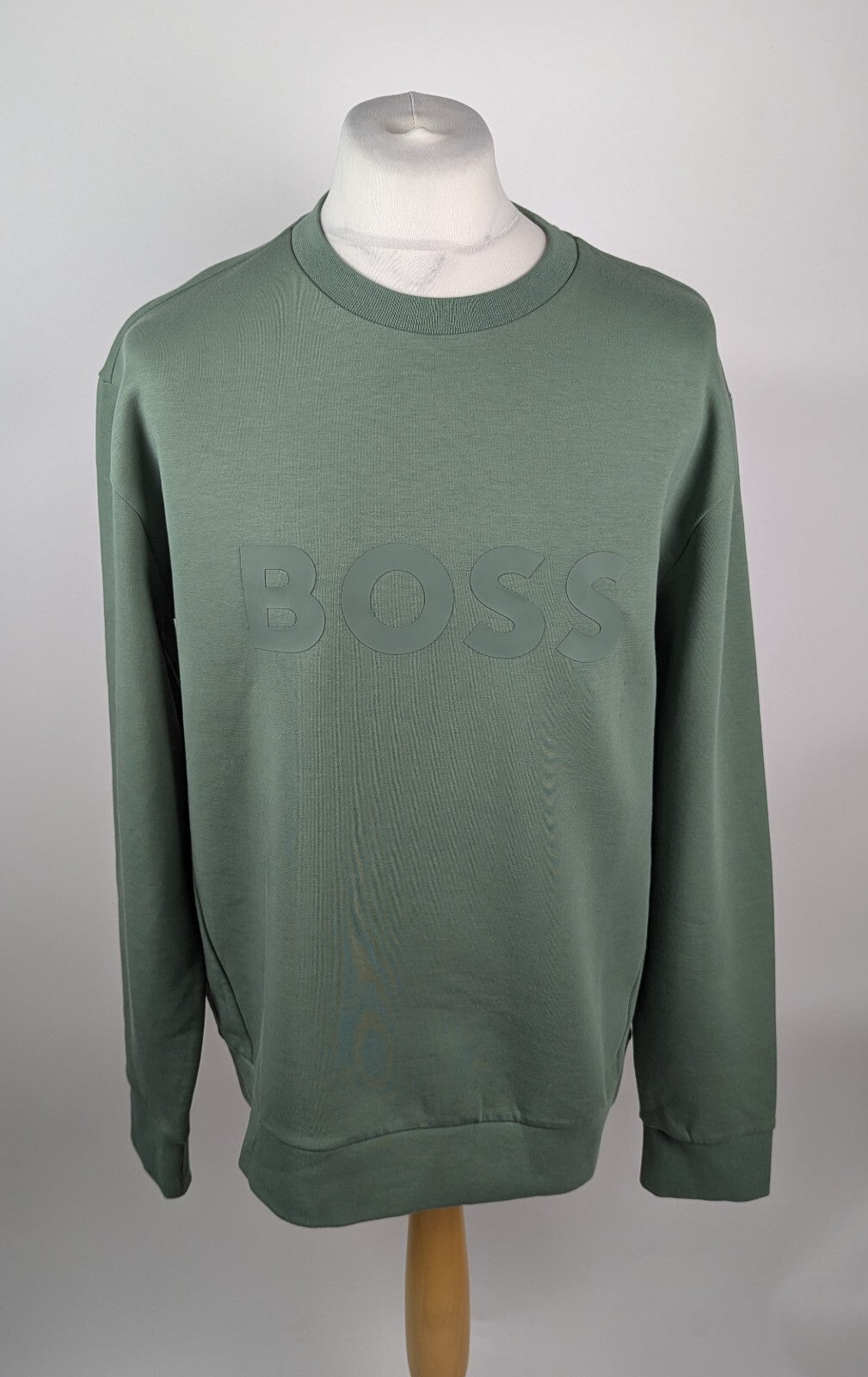 Boss Men's Salbo Crew Sweatshirt - Open Green