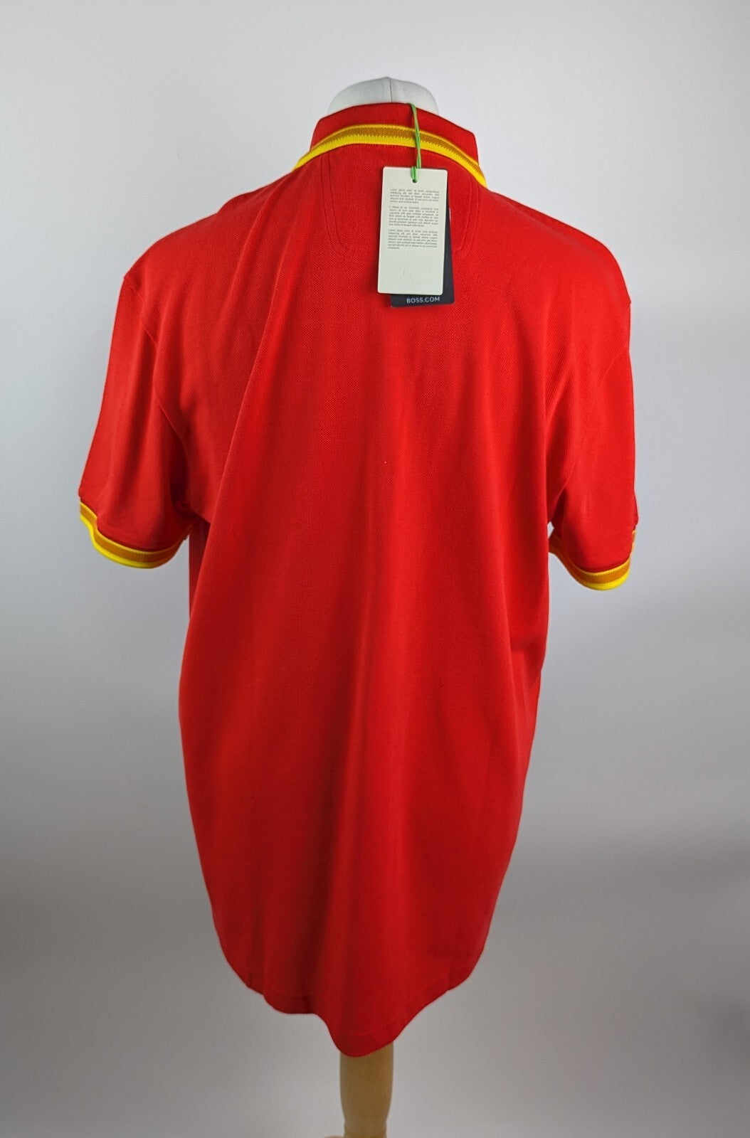 Boss Men's Paddy euro short sleeve shirt - Red / Yellow