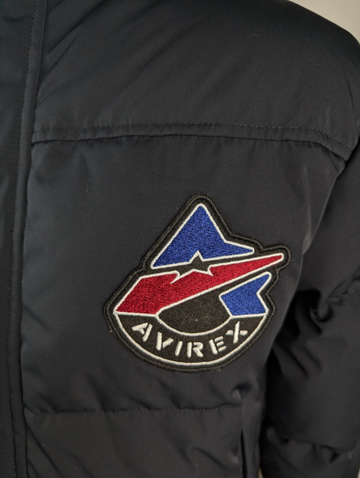 Avirex Mens Trautman down Jacket / Coat - Dark navy