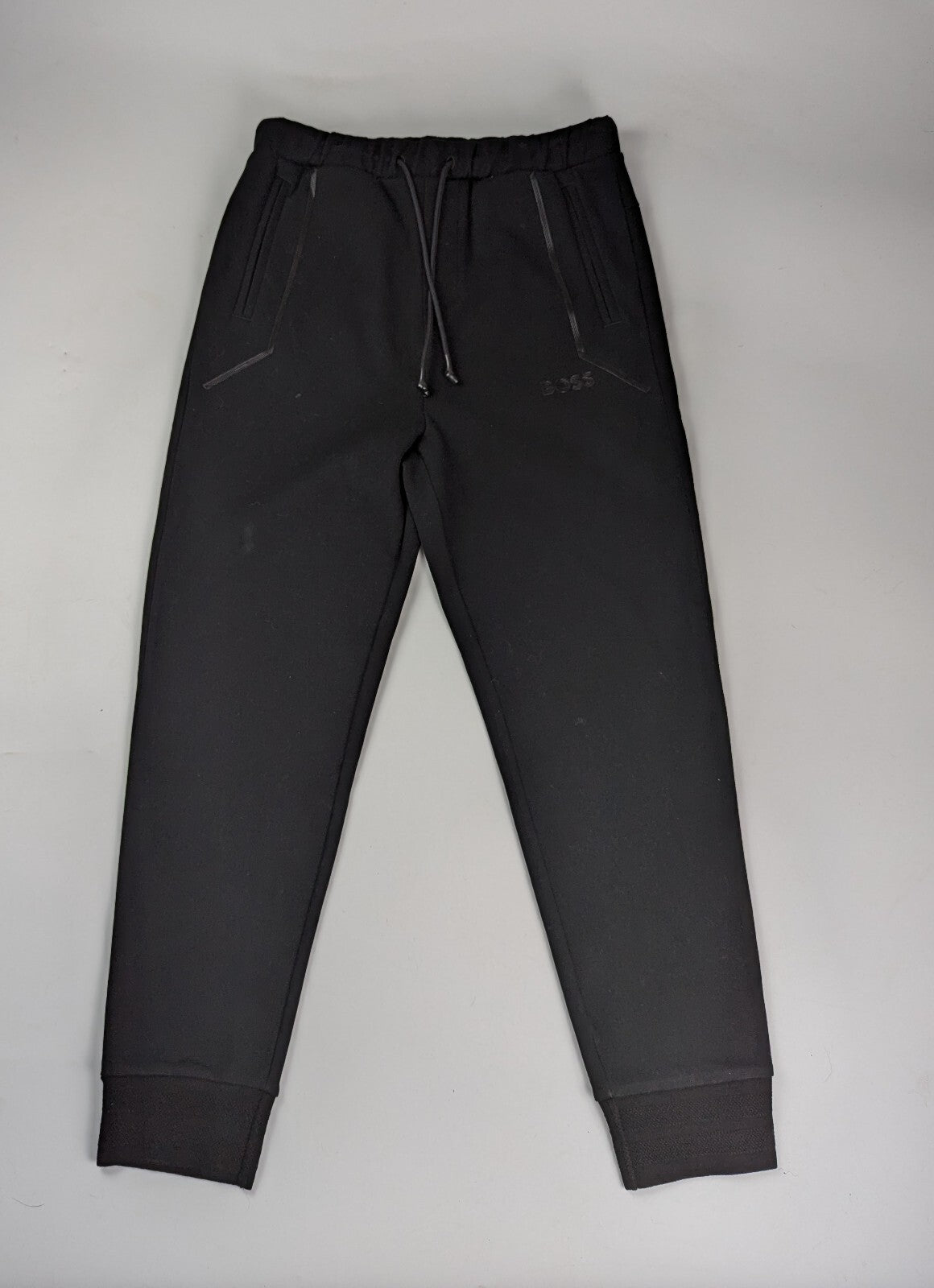 Boss Mens Hadiko Mirror Tracksuit Bottoms Joggers - Black