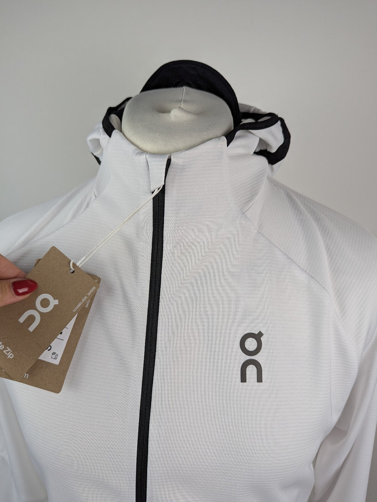 On Men's Climate Zipped Performance Hoodie - White