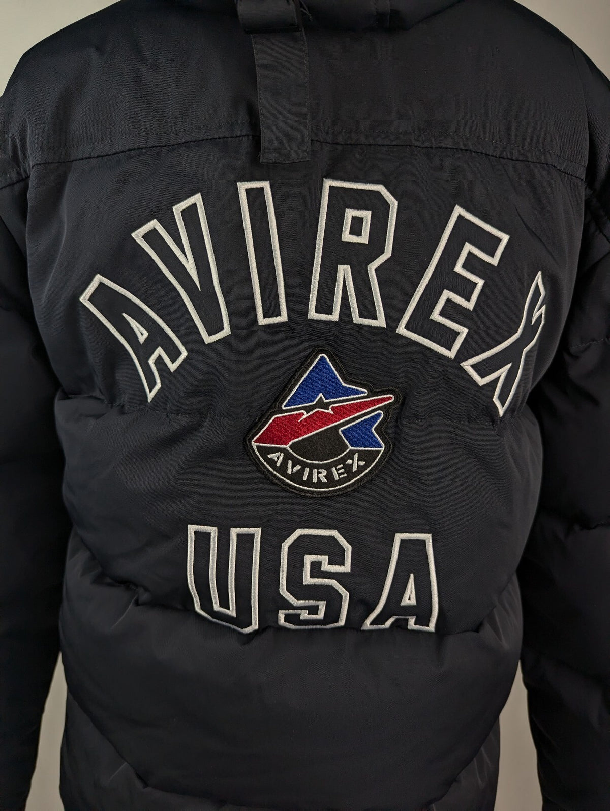 Avirex Mens Trautman down Jacket / Coat - Dark navy