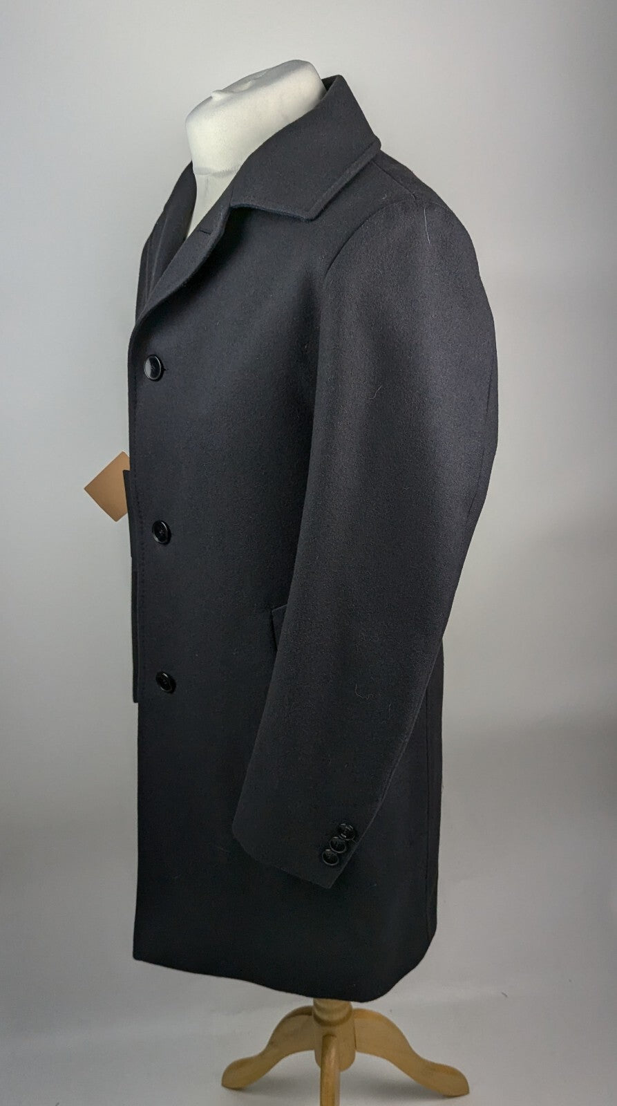 Boss Men's H-Task Overcoat -  Dark blue / grey