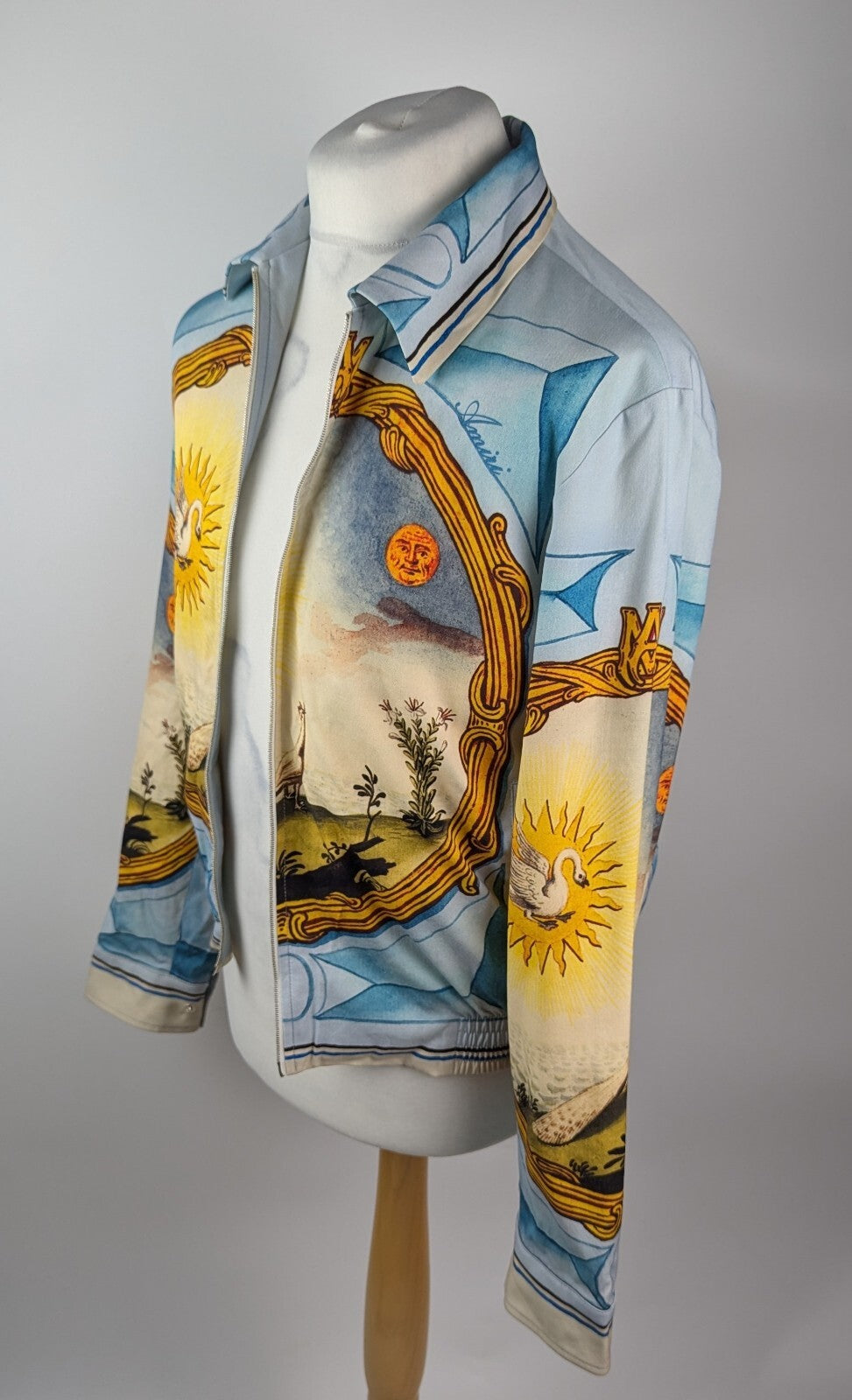 Amiri landscape frame varsity jacket Men- graphic print Multi