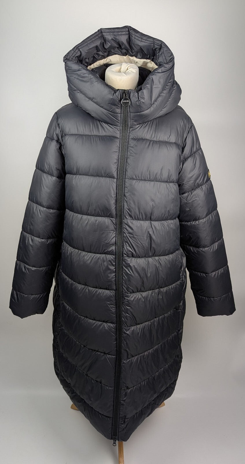 Barbour International Women's Olivios Long Puffer Jacket- Black