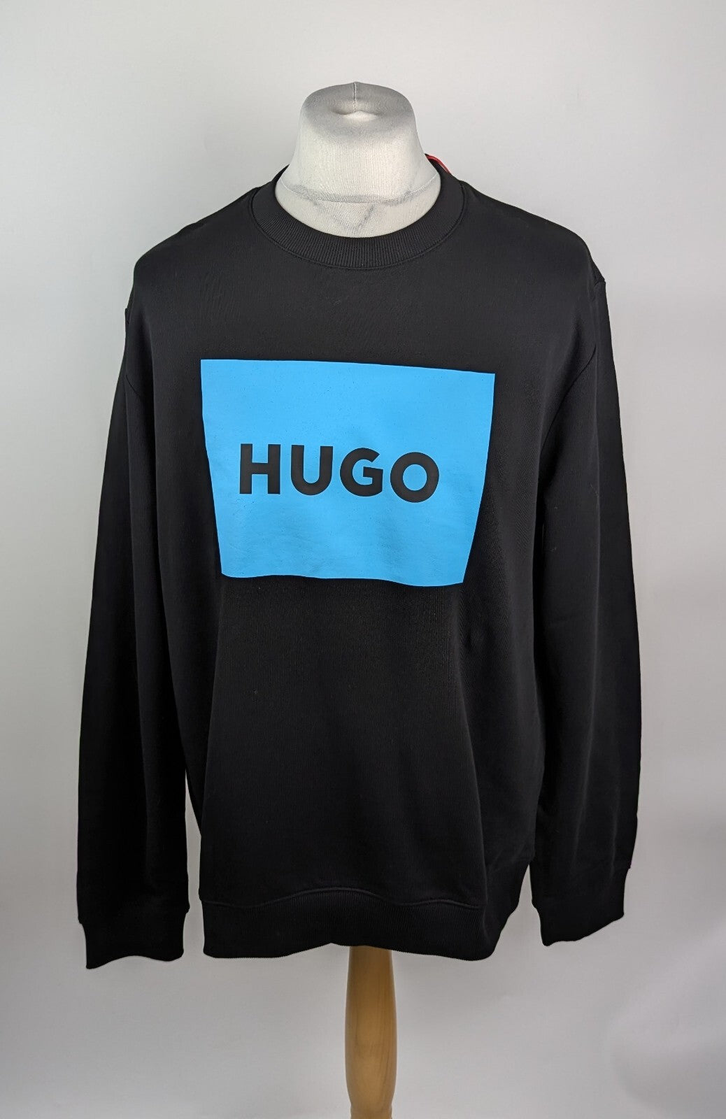 HUGO Men's Duragol Jumper - Black / Aqua