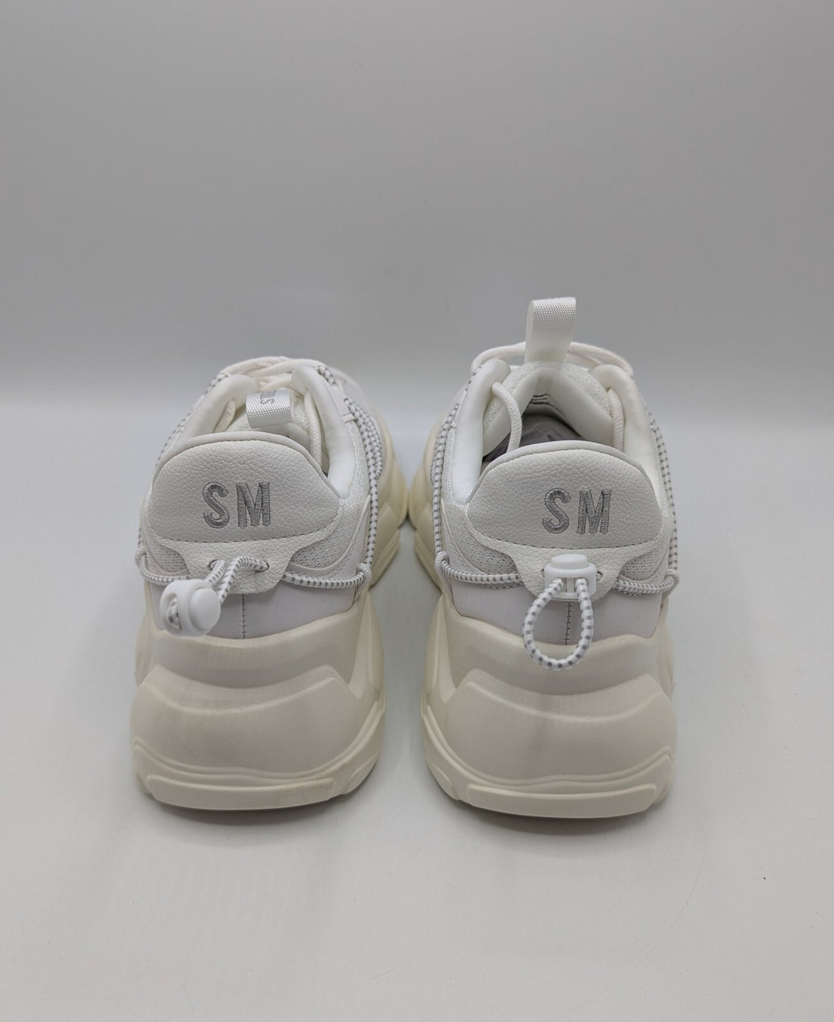 Steve Madden Women's Spectator Trainer Chunky Trainers - white