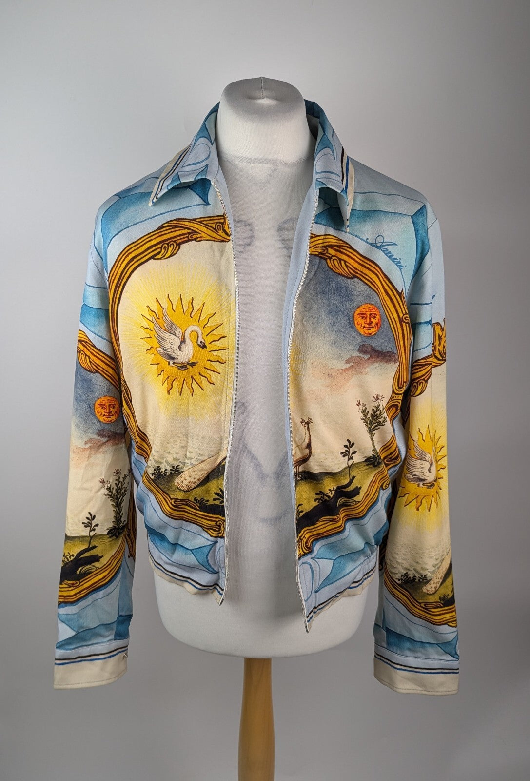Amiri landscape frame varsity jacket Men- graphic print Multi