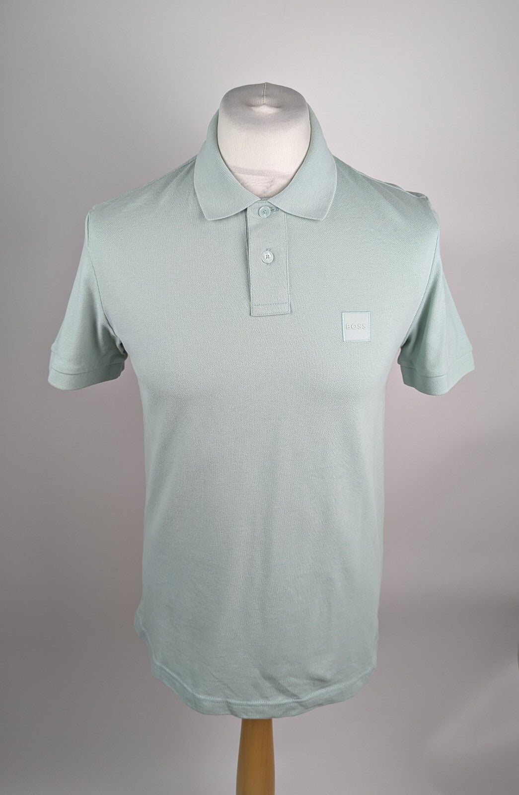 Boss Mens Passenger Premium Design Polo Shirt - Aqua green
