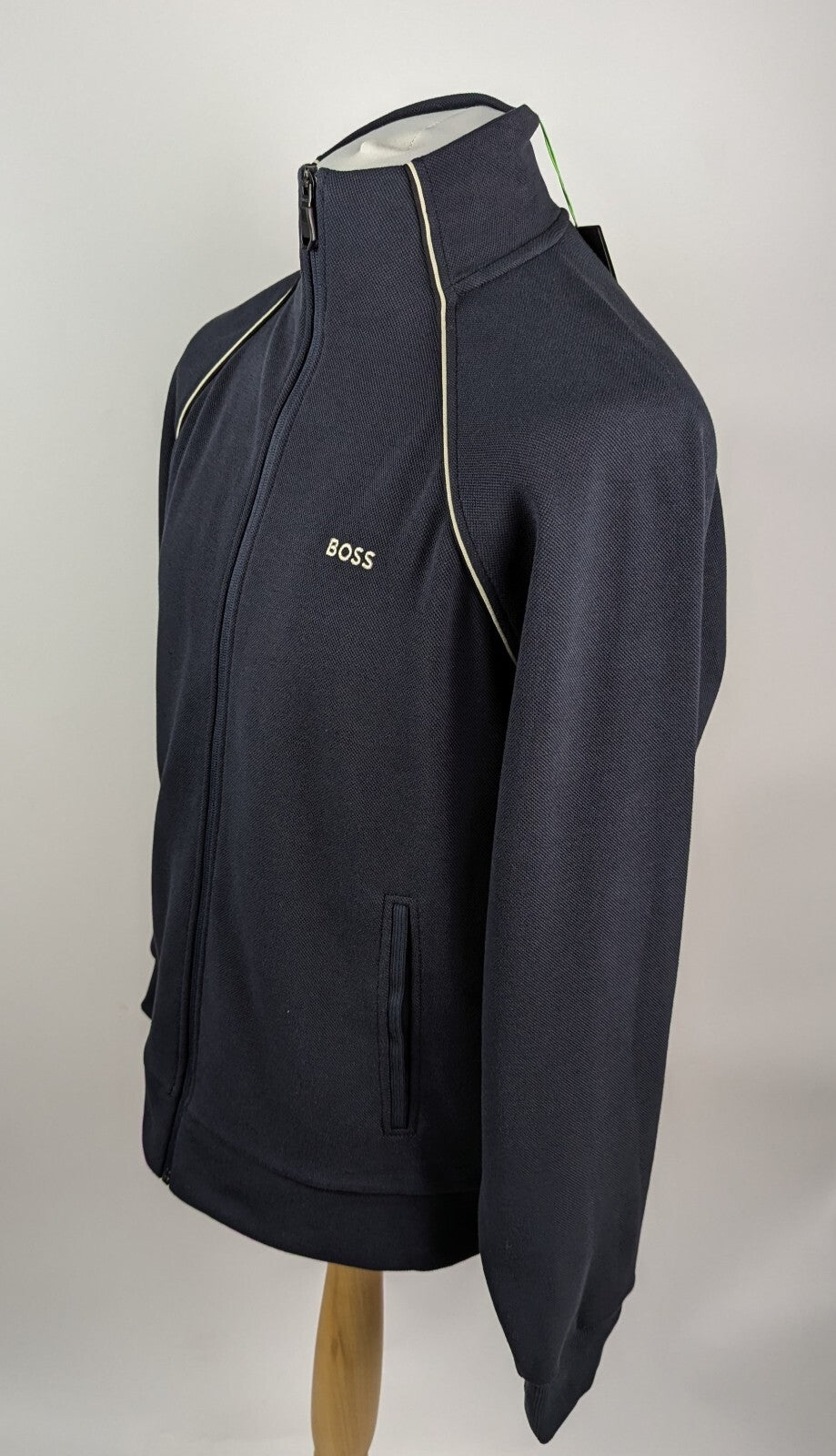 Boss mens SW Full Zip Tracksuit sweater hoodie - Navy