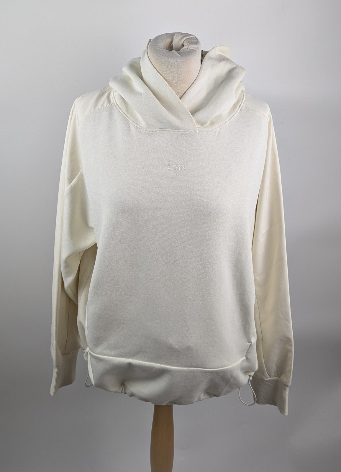 BOSS elapse womens pullover hoodie - Open White