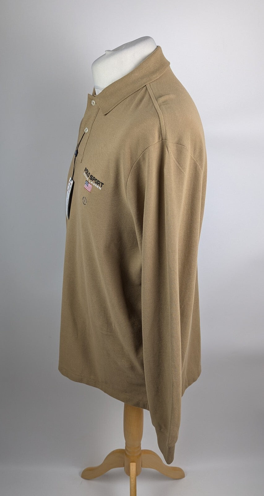 Polo Ralph Lauren Sport Men's classic long sleeve polo shirt - Brown