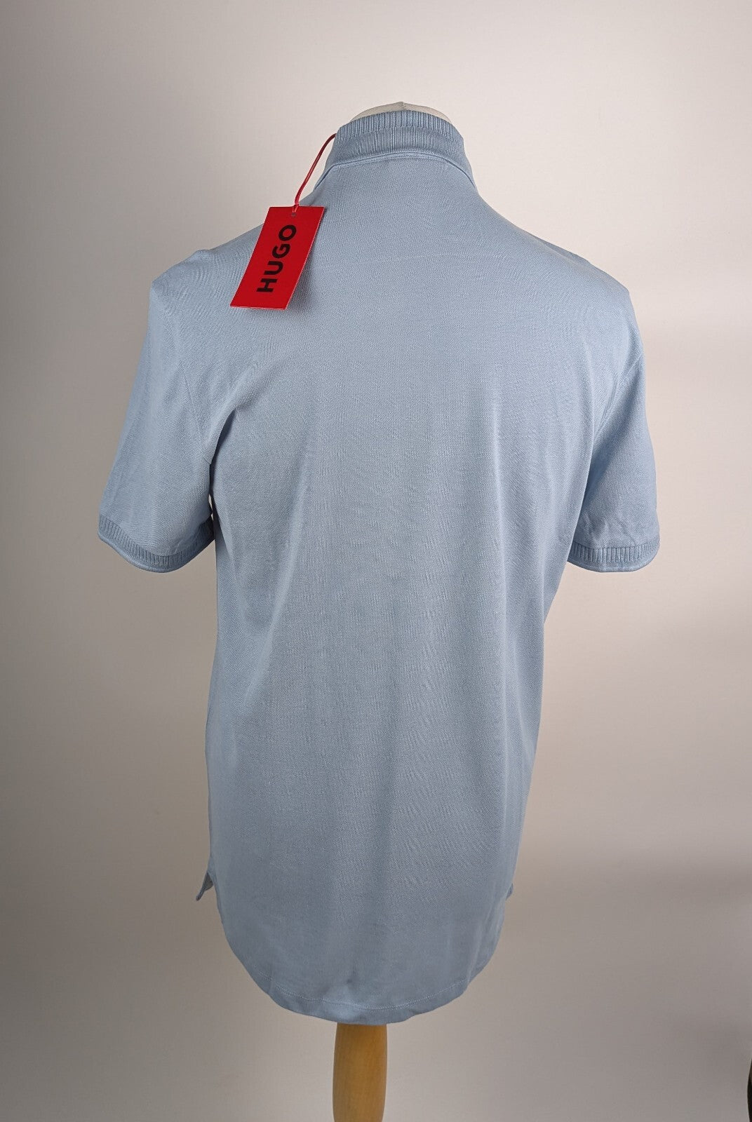 Hugo Mens Deruso Short Sleeve Polo Shirt - Open Blue