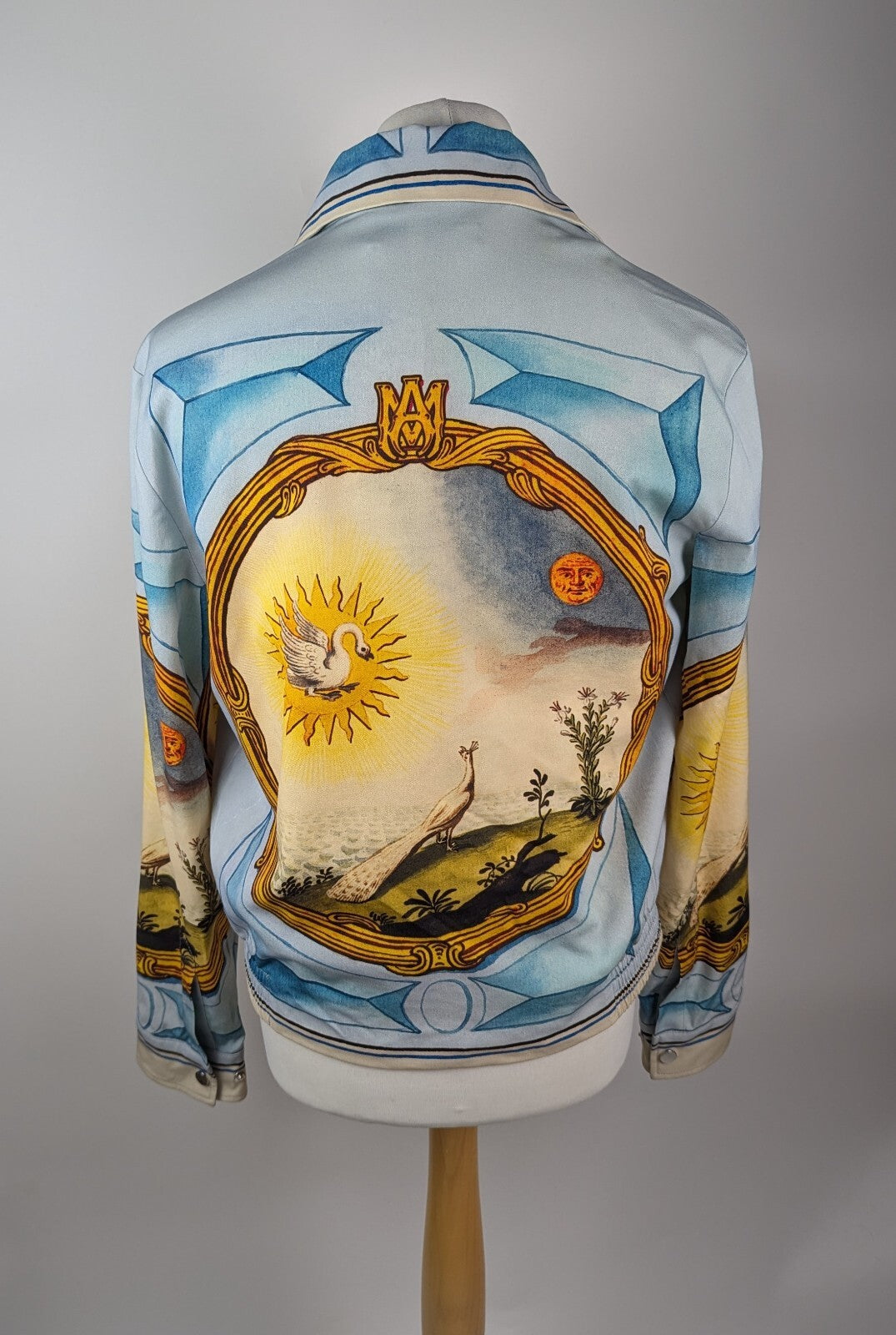Amiri landscape frame varsity jacket Men- graphic print Multi