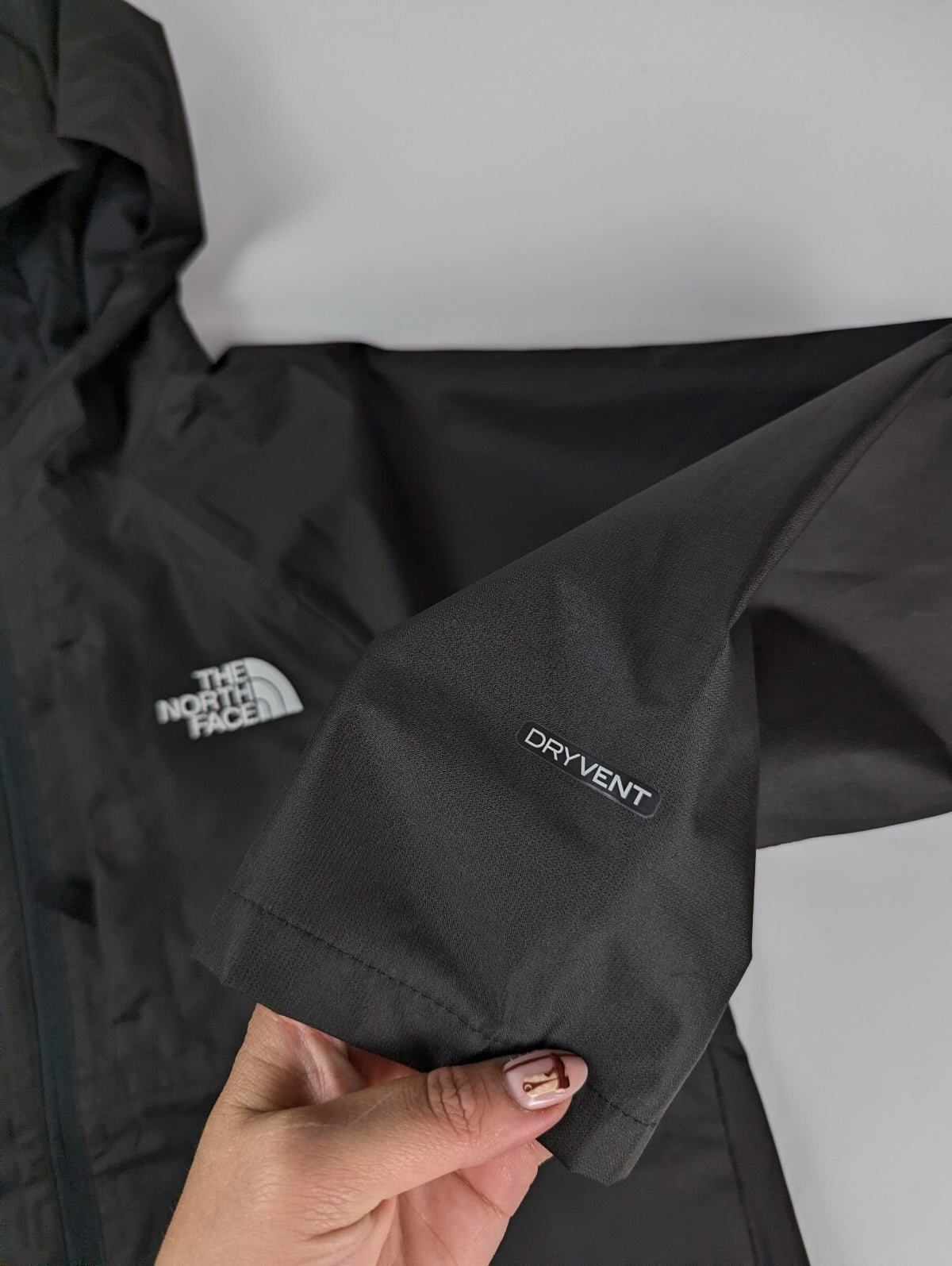 The North Face kids waterproof jacket - Black