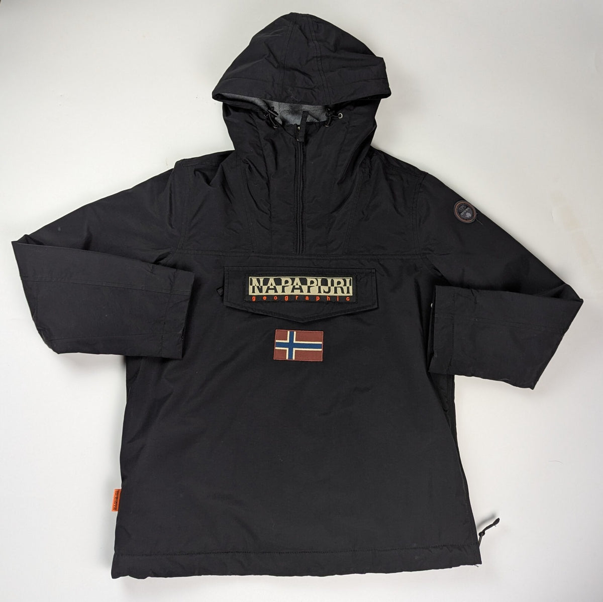 Napapijri Mens Rainforest Water Resistant Fleece line Jacket - Black