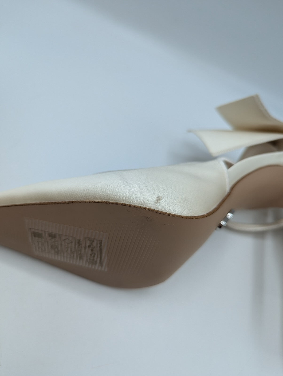 Steve Madden Women's Stiletto Court Heels - Ivory Satin