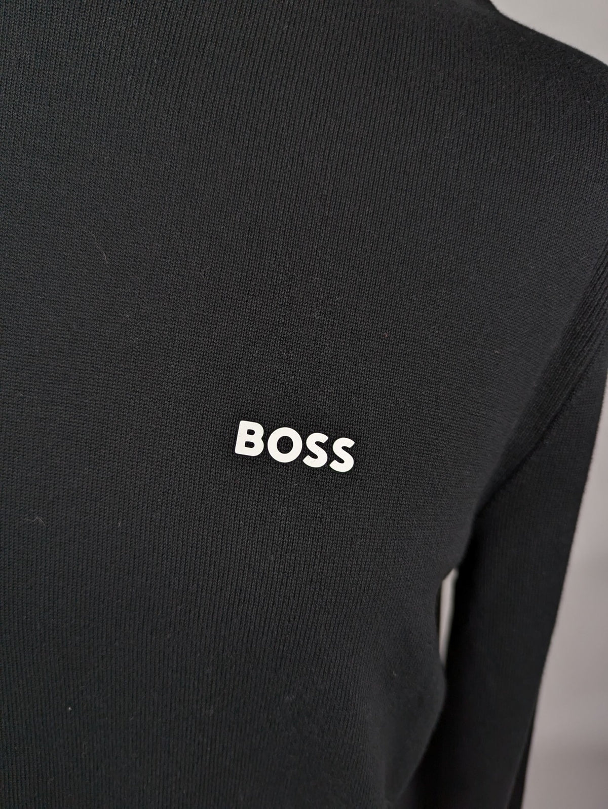 BOSS Regular Fit "K_Ever_X" Crew Neck Jumper - Black