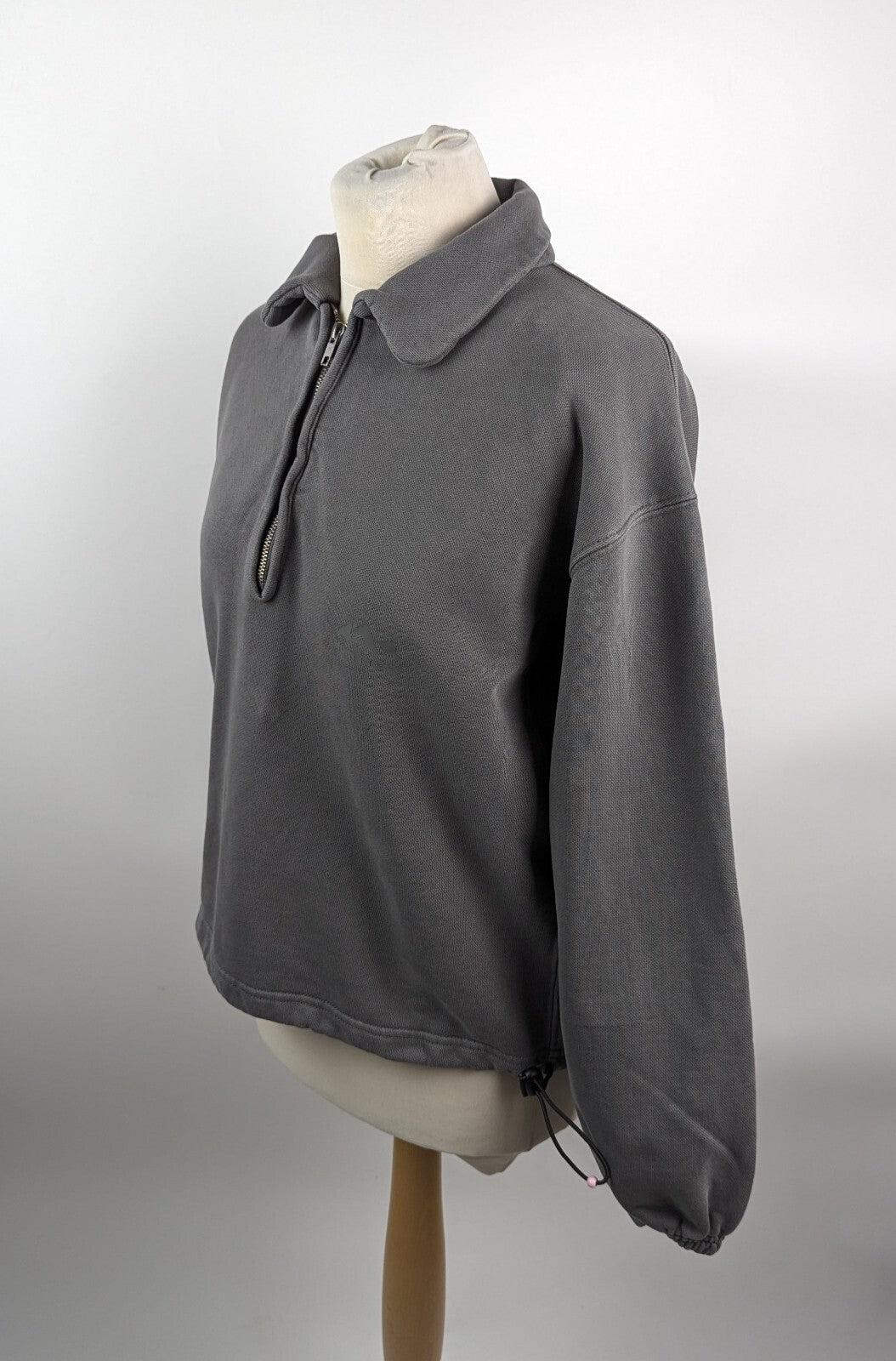 Humanrace Unisex Humanra Quarter Zip Fleece - Grey