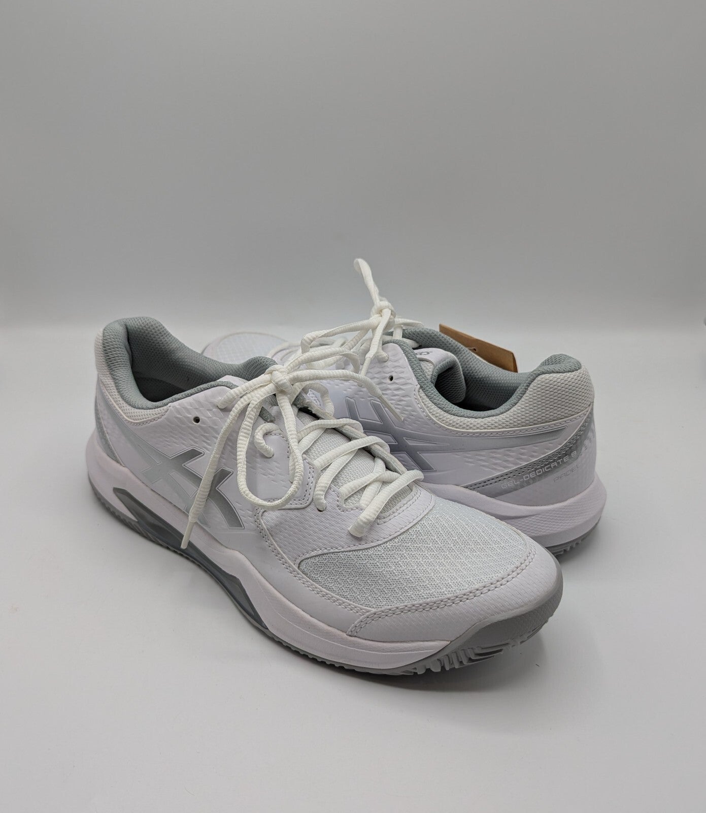 Asics Womens Gel-Dedicate 8 Tennis/Padel Trainers - White/Silver