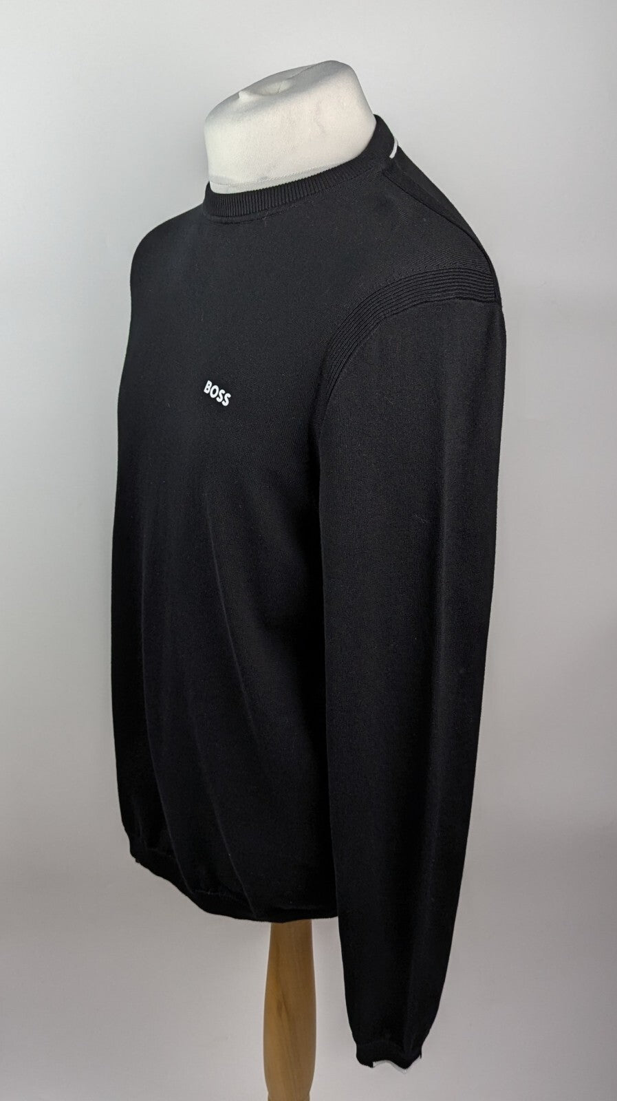 BOSS Regular Fit "K_Ever_X" Crew Neck Jumper - Black