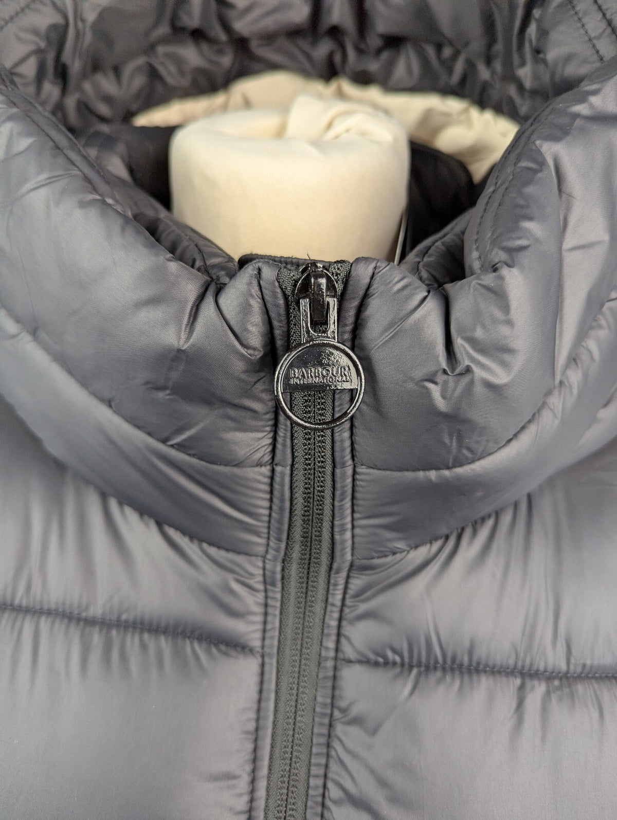 Barbour International Women's Olivios Long Puffer Jacket- Black