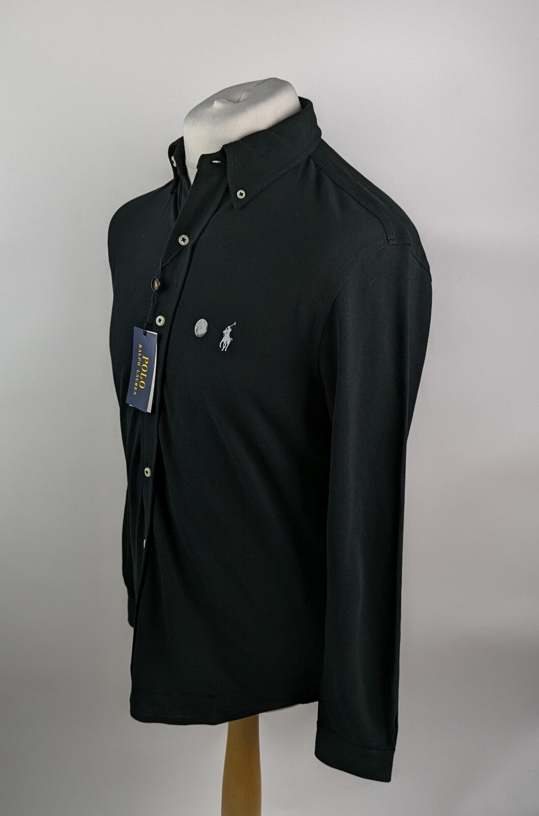 Polo Ralph Lauren Mens Pique Logo Shirt -Black