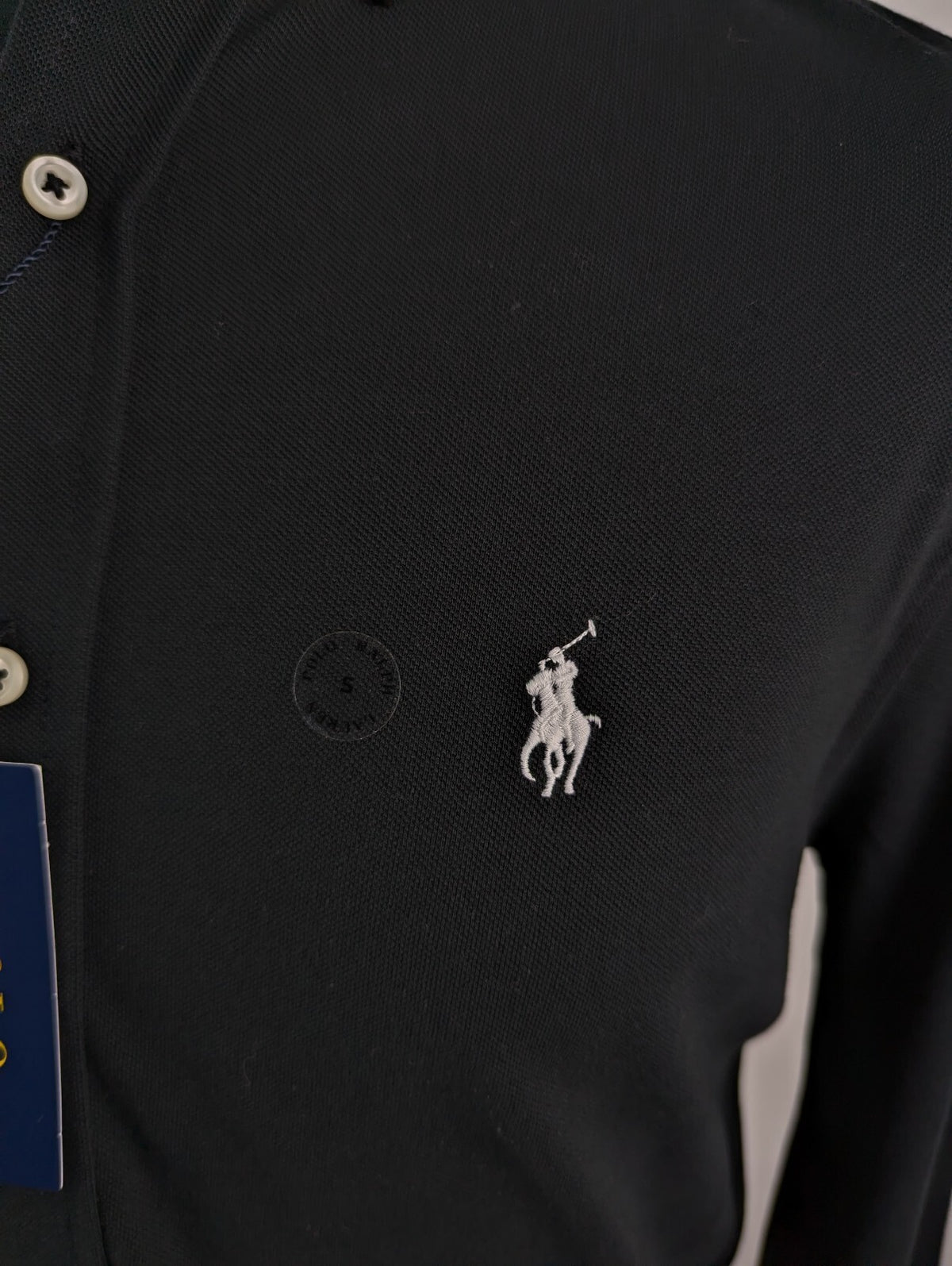 Polo Ralph Lauren Mens Pique Logo Shirt -Black