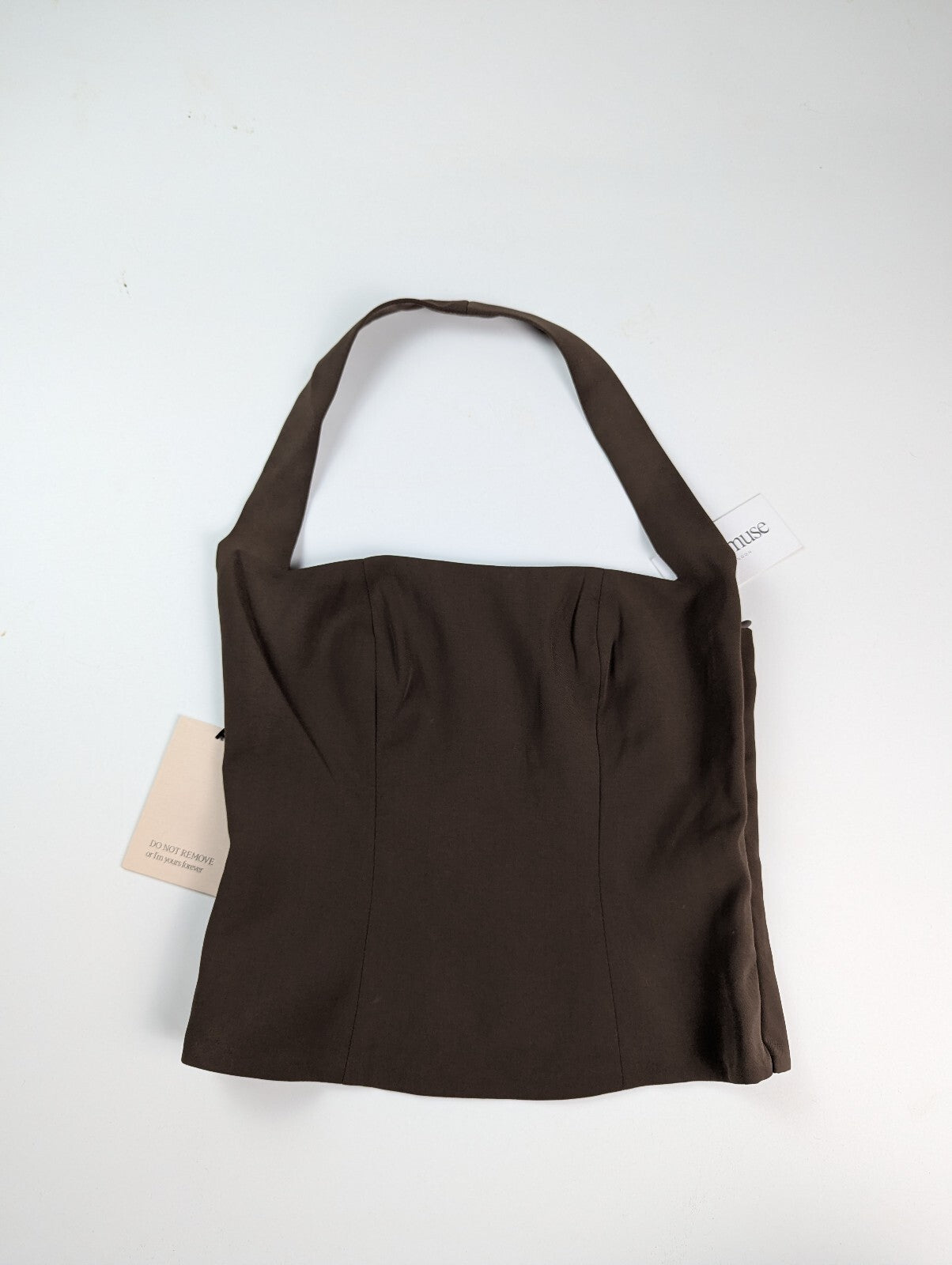 Odd Muse Ultimate Muse Halter Top - Chocolate Brown