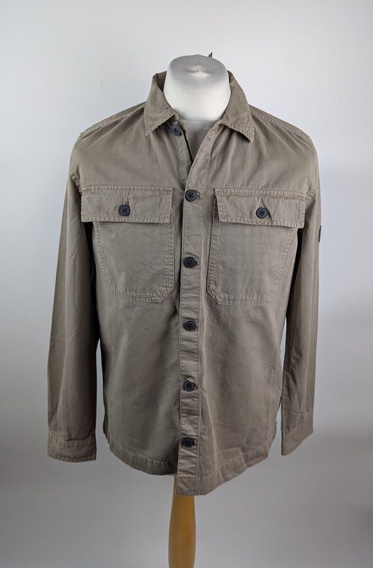 Barbour International Mens Arlo Overshirt -Brindle green /brown