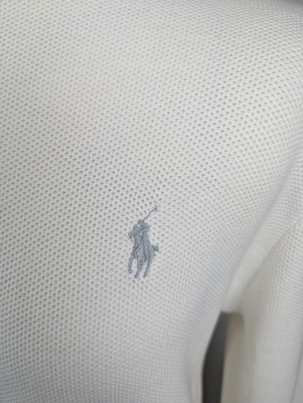 Polo Ralph Lauren Quarter-Zip Jumper textured knit - White