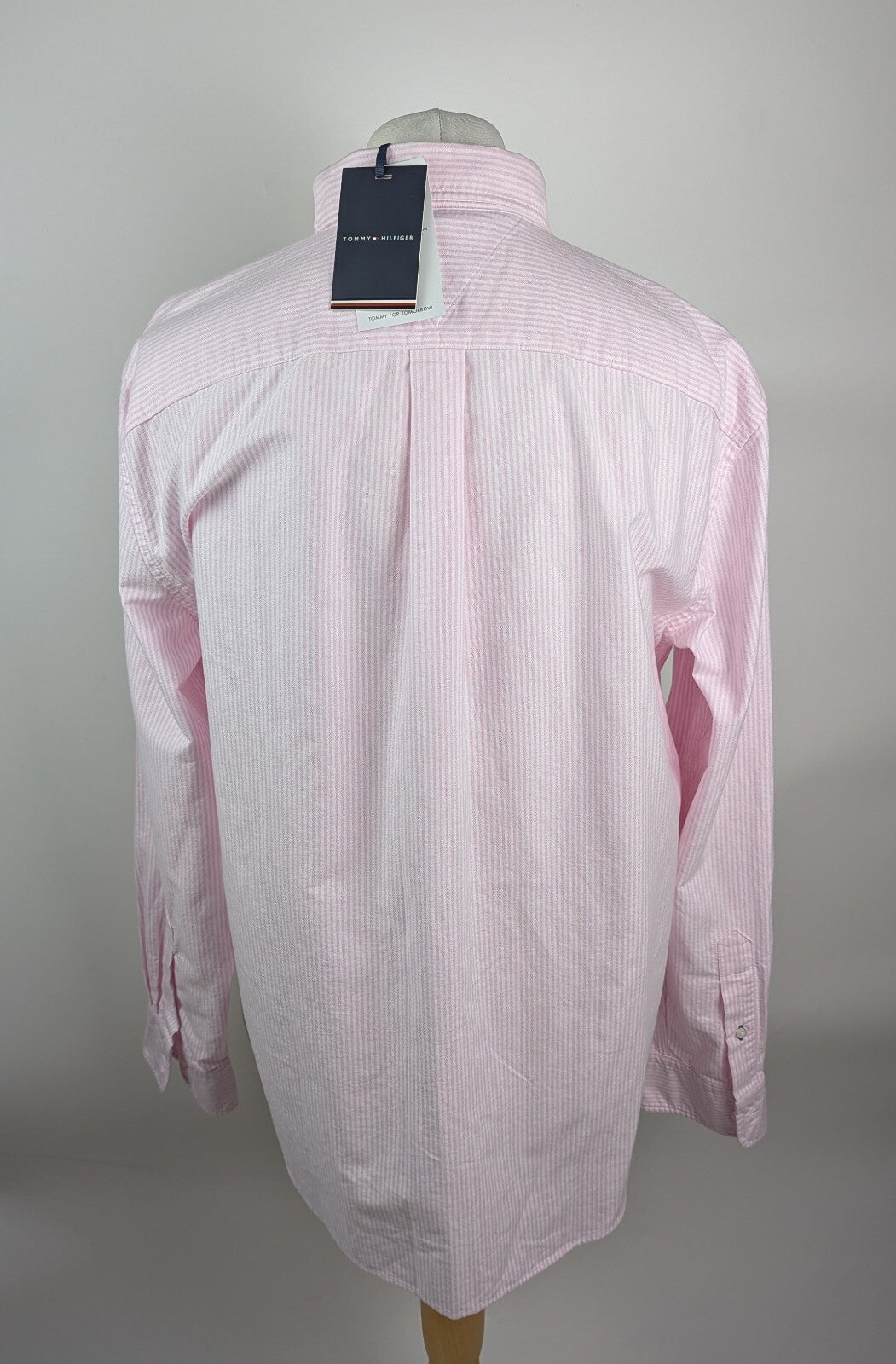 Tommy Hilfiger Long sleeve oxford stripe shirt -Rose Petal Pink