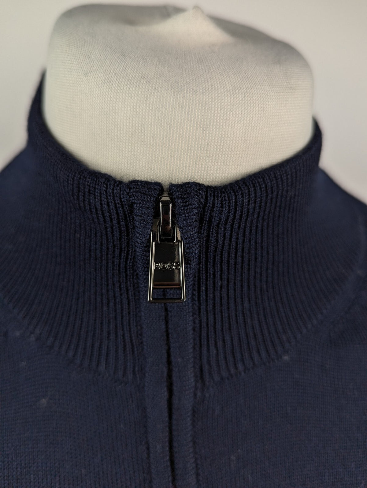 Boss Balonso Knitted Cardigan Mens  - Navy blue