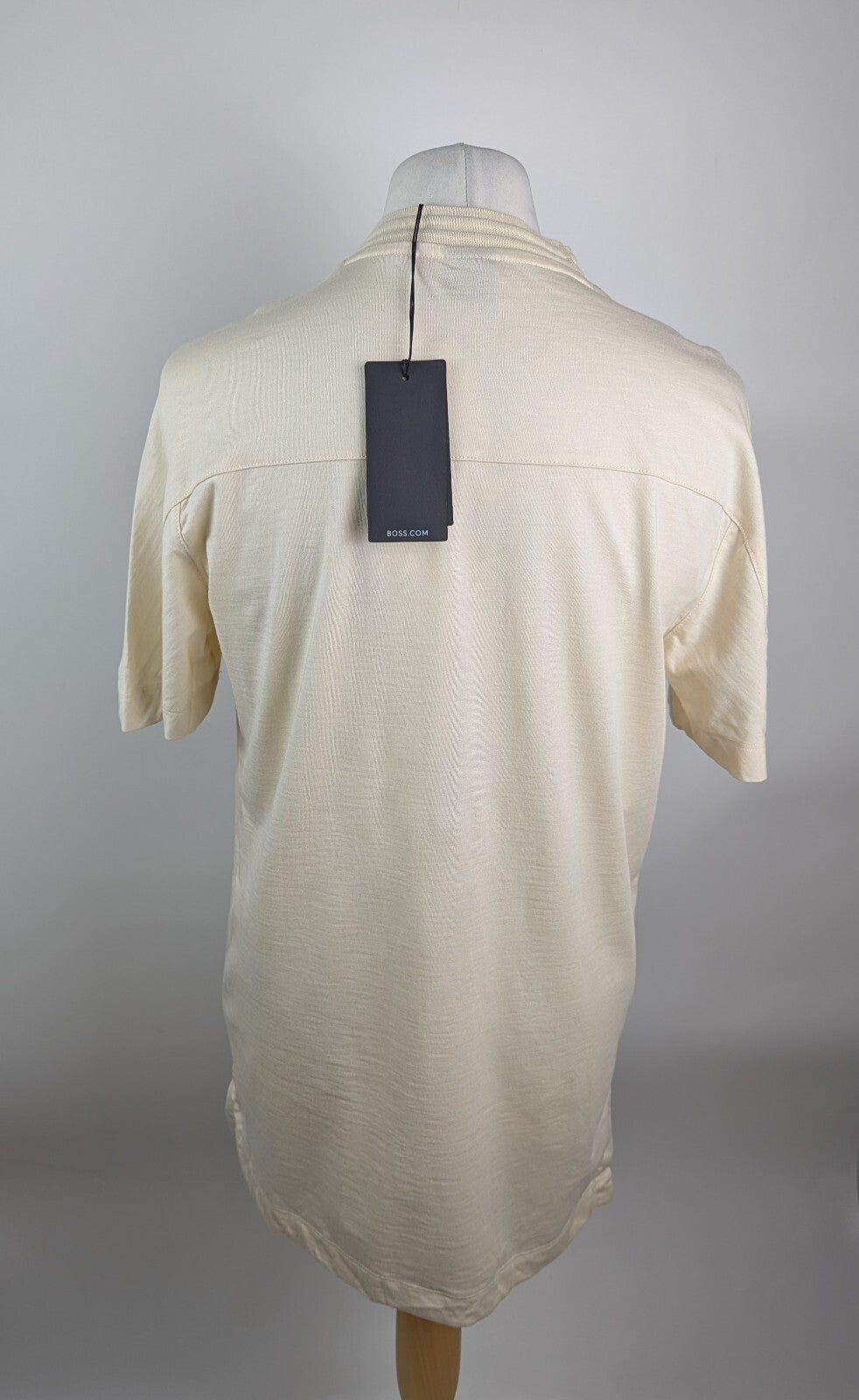 Boss Men's P-Thompson 290 Regular T-Shirt- Cream