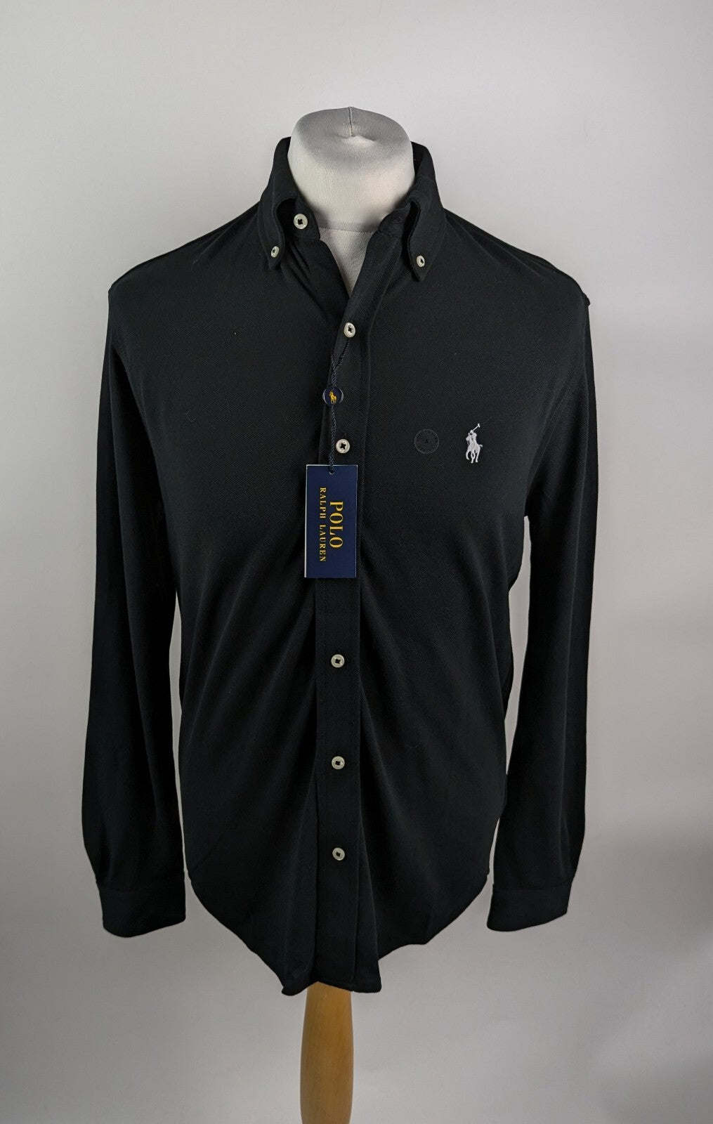 Polo Ralph Lauren Mens Pique Logo Shirt -Black