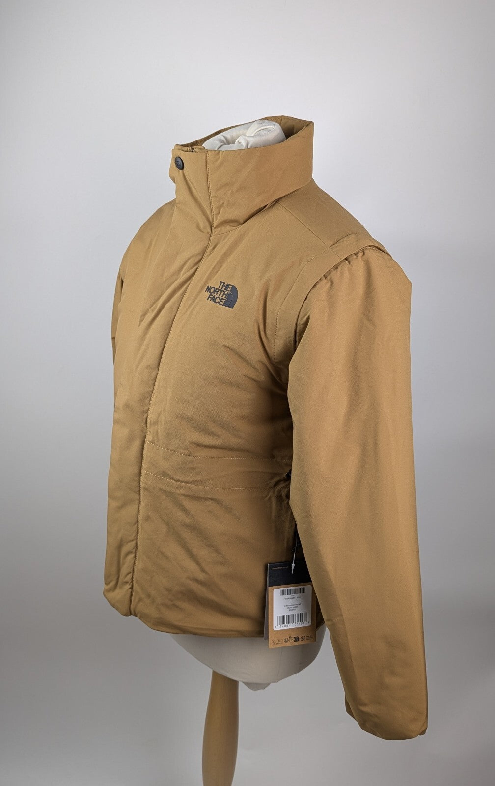 The North Face Womens convertible jacket to gilet -  Utility Brown